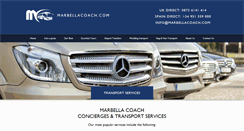 Desktop Screenshot of marbellacoach.com